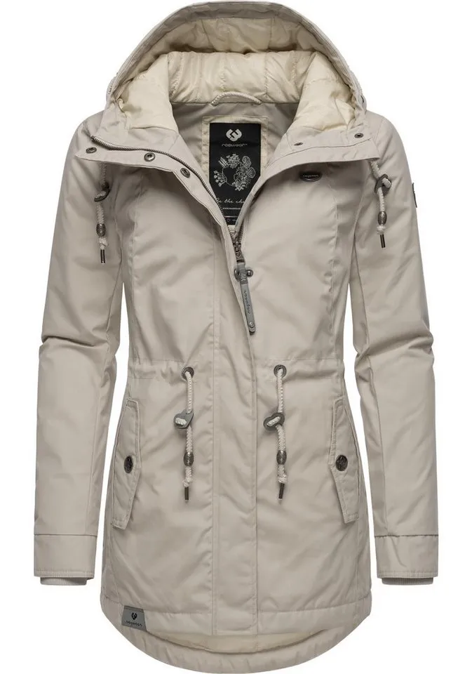 ragwear ragwear Winterjacke Monadis Black Label stylischer Winterparka für die kalte Jahreszeit, Grau, – Produktbild 2 von 5