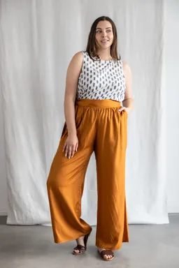 Jyoti - Fair Works Jyoti - Fair Works Damen vegan Hose Rajni Kupfer – Produktbild 1 von 1