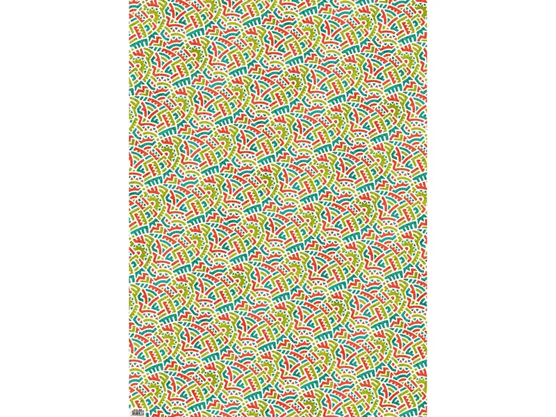 5 Bogen Recycling Geschenkpapier "Ethno" 50 x 70 cm, 80g/m² – Produktbild 1 von 1