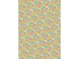 5 Bogen Recycling Geschenkpapier "Ethno" 50 x 70 cm, 80g/m² – Produktbild 1 von 1