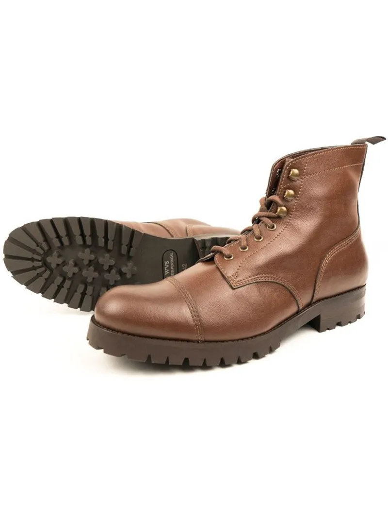 Will's Vegan Store Will's Vegan Store Herren vegan Arbeitsstiefel Braun, Braun, – Produktbild 4 von 4