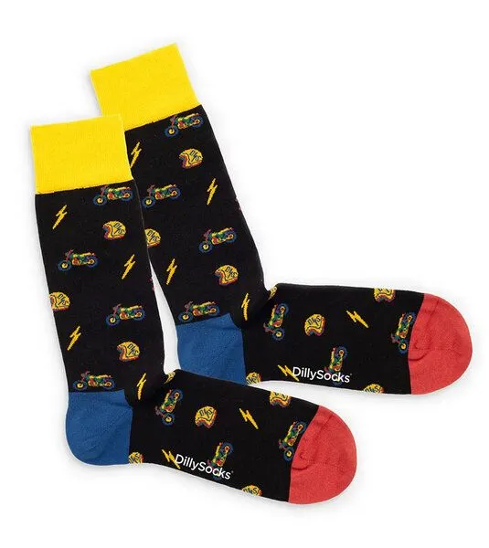 DillySocks DillySocks Socken Dillys Angels aus Biobaumwoll-Mix, Schwarz, – Produktbild 1 von 4
