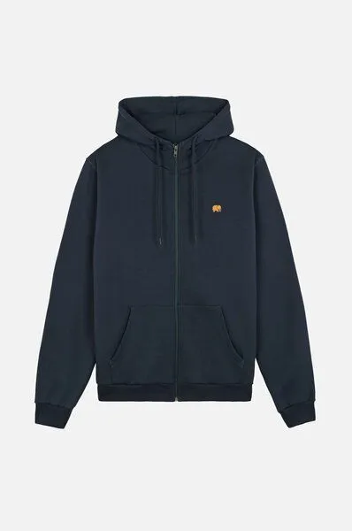 Trendsplant Organic Essential Zip Hoodie Trendsplant Blue, Blau, – Produktbild 2 von 4