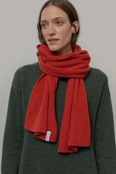 Rifò - Circular Fashion Made in Italy Rifò - Circular Fashion Made in Italy Recycelter Kaschmirwolle Schal – Federico, Rot, – Produktbild 1 von 2