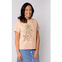 watapparel watapparel T-Shirt Frauen Love and flex, Fraiche peche, – Produktbild 1 von 1