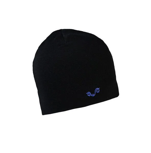 Woolona Woolona Beanie Mütze Merinowolle - 100% Merinowolle, Schwarz, – Produktbild 2 von 2
