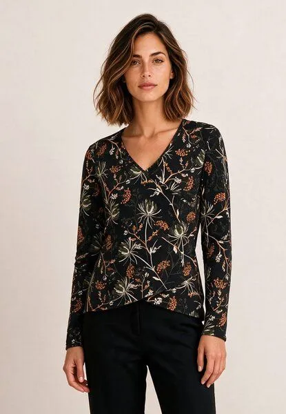 LANA Organic LANA Organic Wickelshirt, Modell Lisa, Ophelia schwarz - pepper, – Produktbild 1 von 4