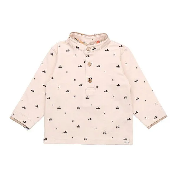 Walkiddy Kinder Langarmshirt GOTS zertifiziert – Creme mit Motiv, weich & bequem | von Walkiddy, Natur, – Produktbild 1 von 3