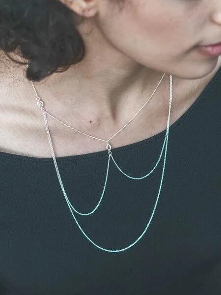 Jonathan Radetz Jewellery Jonathan Radetz Jewellery Collier KISSKISS, Silber 925, Länge 63 cm, Handmade in Germany – Produktbild 1 von 1