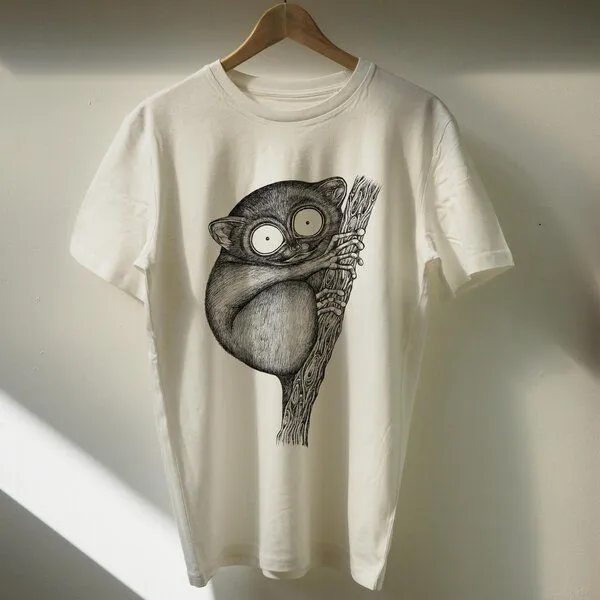 LIGARTI LIGARTI T-shirt - Koboldmaki, Altrosa, – Produktbild 4 von 4