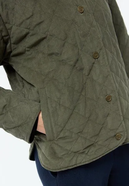 Givn Berlin Givn Berlin Steppjacke GBBETHANY aus Babycord, Dark khaki, – Produktbild 4 von 4