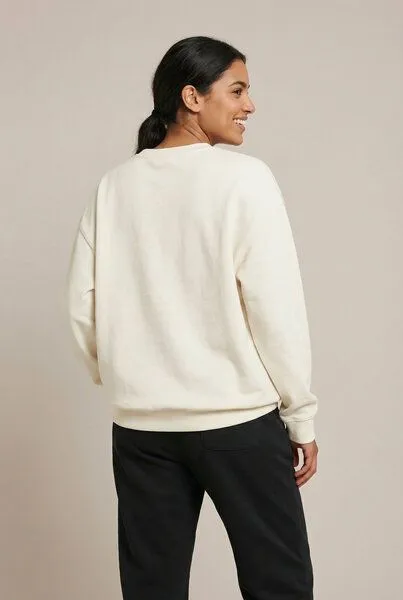 THE FACE OF ELEMENTS The Face of Elements Element - Oversized Fit Sweatshirt aus 100% Bio-Baumwolle, Off white (weiß), – Produktbild 4 von 4