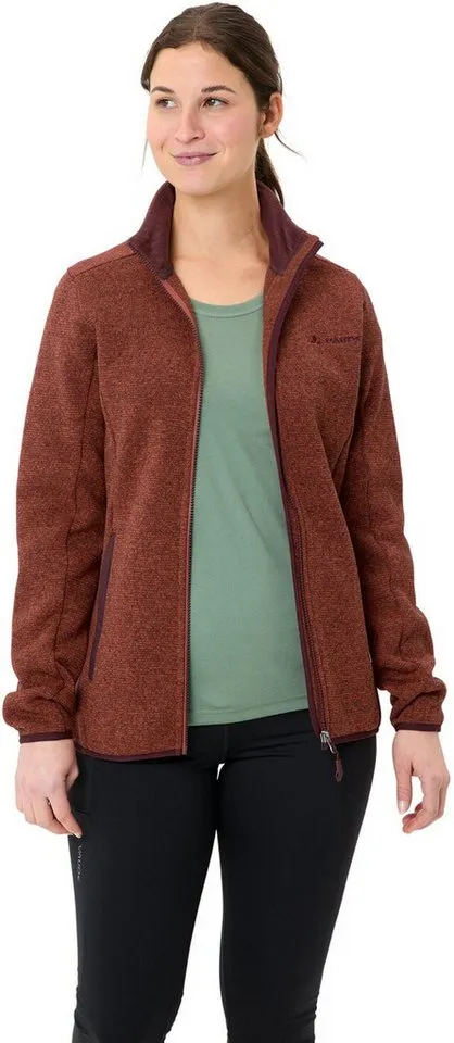 Vaude Vaude Strickfleecejacke Wo Rienza Jacket IV BUCKEYE, Rot, – Produktbild 5 von 5