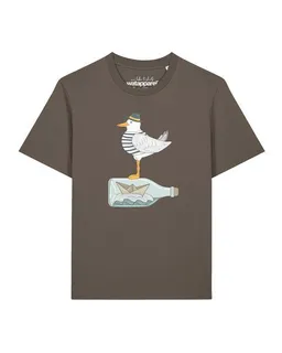 watapparel watapparel T-Shirt Unisex Möwe mit Hut – Produktbild 1 von 1