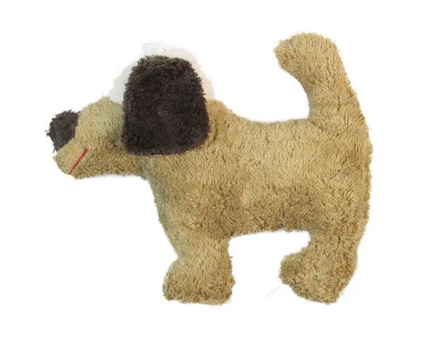 Pat und Patty Pat und Patty Greifling mit Rassel "Hund" hell braun, 100 % Baumwolle-kbA – Produktbild 2 von 2