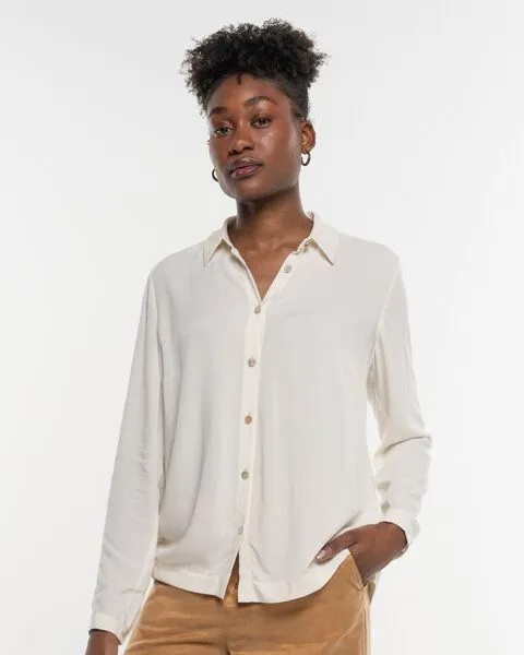 Alma & Lovis Alma & Lovis Elegante Bluse aus fließendem EcoVero | Hemdbluse, Floral white (weiss), – Produktbild 1 von 4