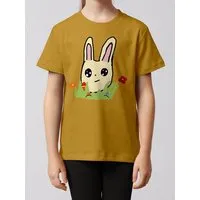 watabout kids watabout.kids T-Shirt Kinder Osterhase mit Blumen, Ochre, – Produktbild 1 von 1