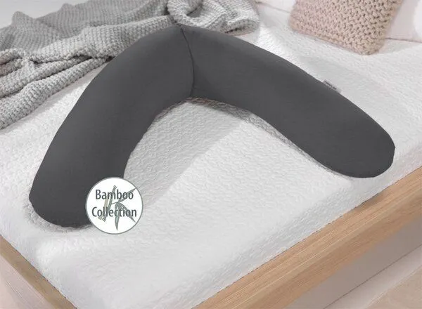 Theraline Das Original Theraline inkl. Bezug Dessin Bamboo Collection Bio-Baumwolle+Bambus, Melange anthrazit, – Produktbild 4 von 4