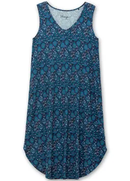 sheego Jerseykleid marine-gemustert – Produktbild 1 von 1