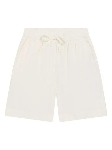 KnowledgeCotton Apparel KnowledgeCotton Apparel Weite Seersucker-Shorts POSEY aus Bio-Baumwolle, Weiß-egret, – Produktbild 2 von 2