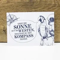 Bow & Hummingbird Bow & Hummingbird Postkarte "Käpt´ns Weisheit II" – Produktbild 1 von 1