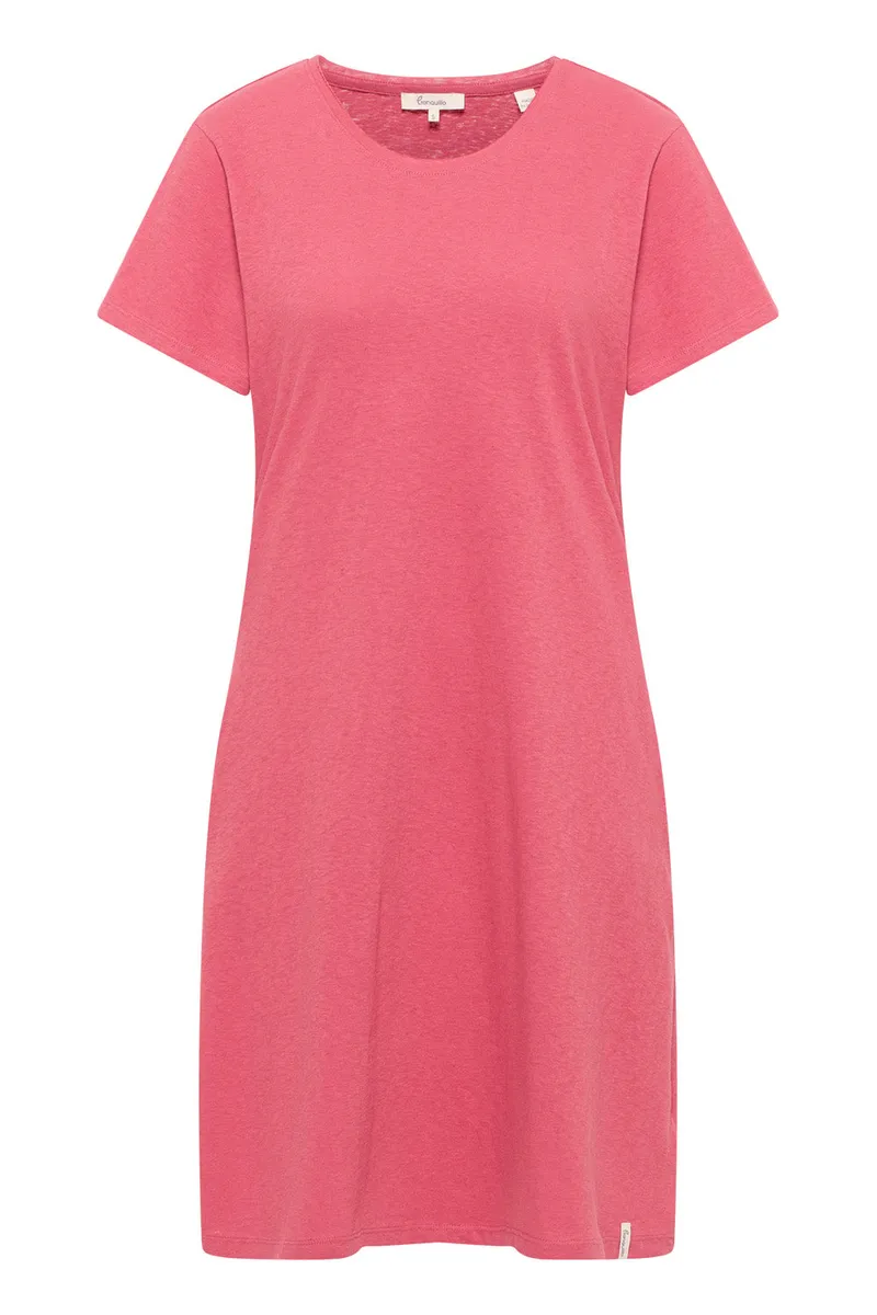 Tranquillo Jerseykleid Inoaa aus Leinen - holly berry / XS – Produktbild 1 von 2