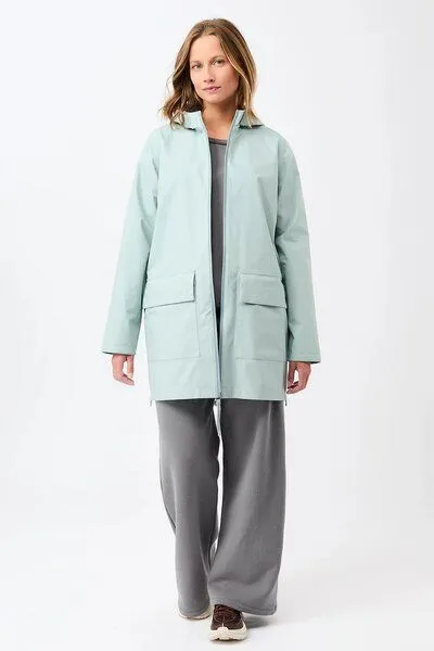 LangerChen LangerChen Bestseller Regenjacke aus Bio-Baumwolle, Flow (türkis), – Produktbild 1 von 2