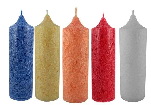 ReineNatur ReineNatur Vegane Kerzen aus Olivenwachs – Stumpen – 6 versch. Farben, Grün, – Produktbild 2 von 2