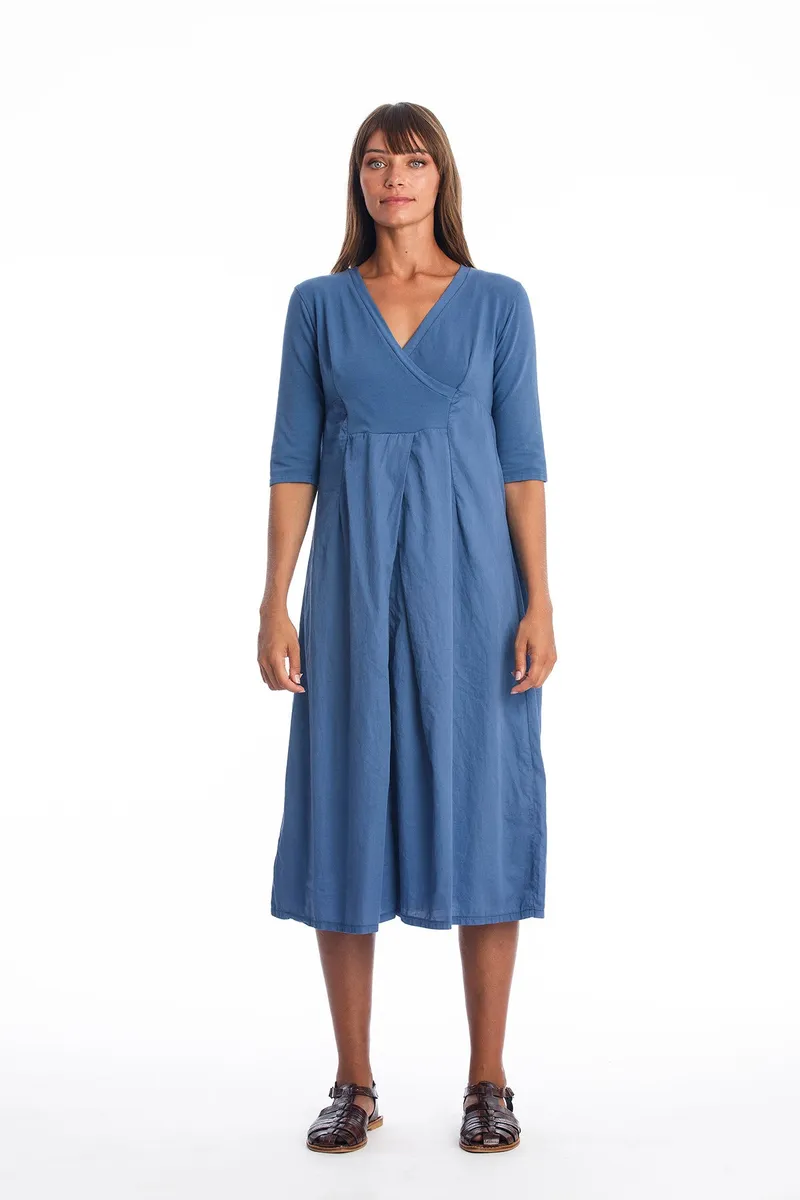 RAVENS VIEW IBIZA RAVENS VIEW IBIZA Damen vegan Kleid City Ls Indigoblau, Dunkelblau, – Produktbild 2 von 2