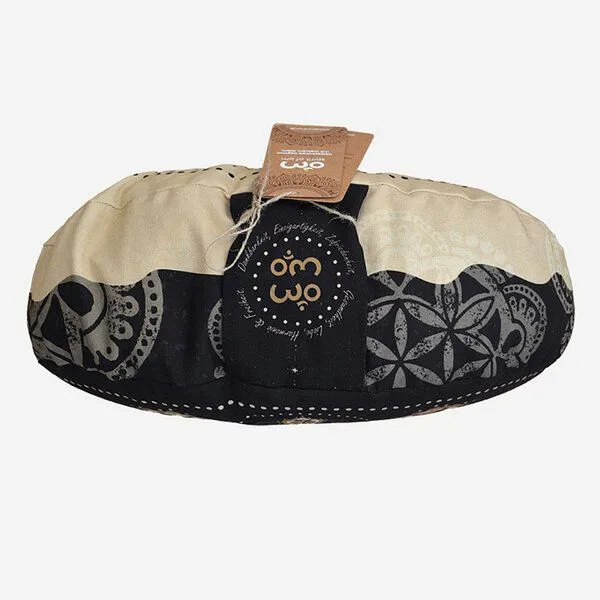 Spirit of OM Spirit of OM Meditationskissen Halbmond schwarz-natur – Produktbild 1 von 3