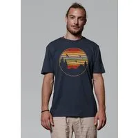 watapparel watapparel T-Shirt Sunset Berge & Tannen, India ink grey, – Produktbild 1 von 1
