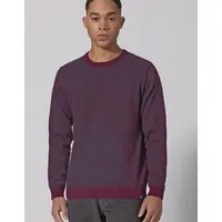 HempAge HempAge Herren Strickpullover Rundhalsausschnitt Hanf/Biobaumwolle Normal Fit, Wine (rot), – Produktbild 1 von 1