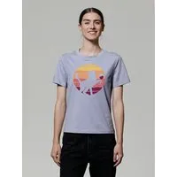 watapparel watapparel T-Shirt Frauen Sunset Katze & Rotwein, Lavender, – Produktbild 1 von 1