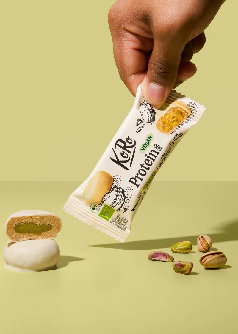 KoRo Bio Protein Duo White Choc Pistachio 2 x 20 g – Produktbild 3 von 5