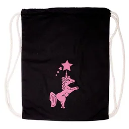 HANDGEDRUCKT HANDGEDRUCKT Schul-Turnbeutel "Einhorn" – Produktbild 1 von 1