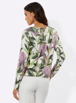 Witt Cardigan ecru-orchidee-bedruckt – Produktbild 1 von 1