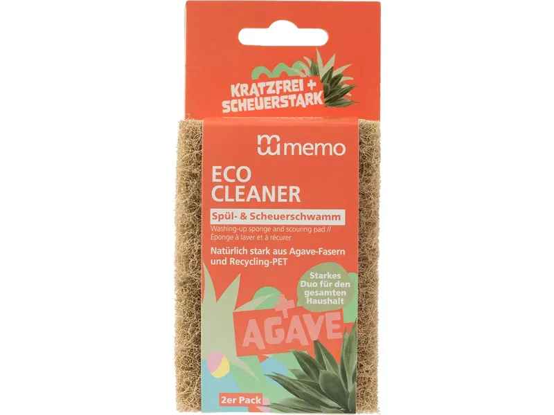 Memo memo Spül- und Scheuerschwamm mit Naturfasern, 2 Stk. – Produktbild 1 von 1