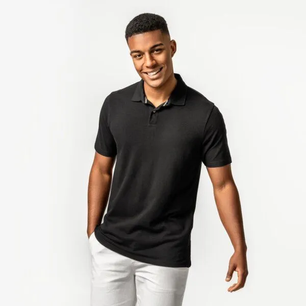 Living Crafts Living Crafts Polo-Shirt - TIRMON, Black (schwarz), – Produktbild 1 von 4