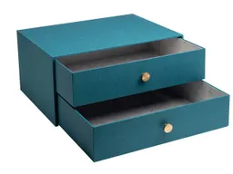Exacompta Exacompta Schubladenbox "Office By Me", 2 Schubladen, 35,5x17x27 cm, DIN A4+, blaugrün – Produktbild 1 von 1