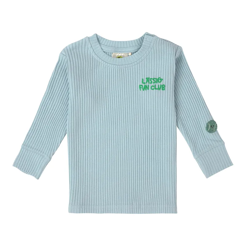 Lässig Lässig Shirt langarm Fun Club Rippqualität, Hellblau, – Produktbild 1 von 3