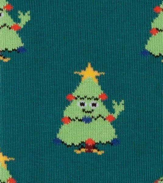 DillySocks DillySocks Socken Happy Tree aus Biobaumwoll-Mix, Grün, – Produktbild 2 von 4