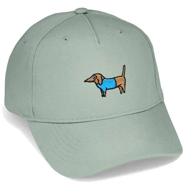 LIGARTI Bestickte Cap – Steffen der Dackel – LIGARTI Tiermanufaktur, Mintgrun, – Produktbild 1 von 4