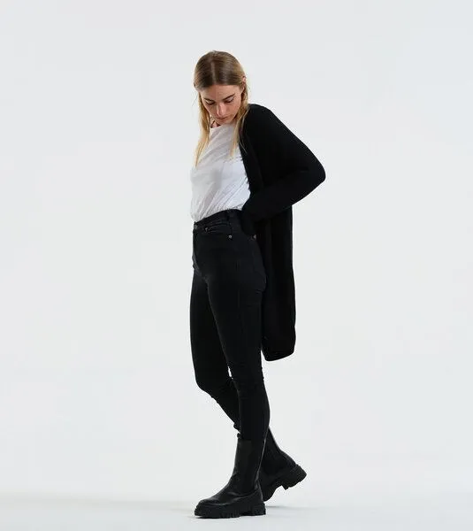 Gary Mash GARY MASH Long-Cardigan Alamo aus Biobaumwolle, Schwarz, – Produktbild 4 von 4