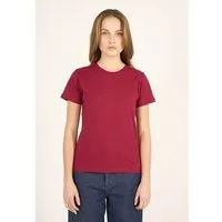 KnowledgeCotton Apparel KnowledgeCotton Apparel T-Shirt - ROSA - aus Bio-Baumwolle, Rot (rhubarb), – Produktbild 1 von 1