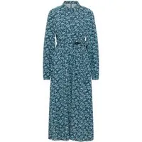 Tranquillo tranquillo Damen-Maxikleid mit Beinschlitz und Taschen, butterfly, Gr. 42 – Produktbild 1 von 1