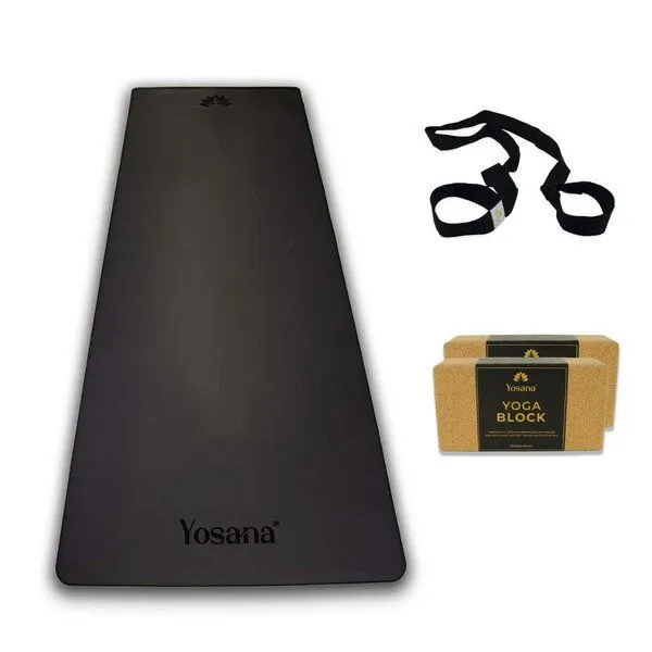 Yosana Yosana Yogamatten Starter Set 4-Teilig, Schwarz, – Produktbild 1 von 8