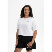MELA MELA Bio-Damen-T-Shirt "JOSHNA" mit Bike-Stickerei, weiß, cropped, Gr. L – Produktbild 1 von 1