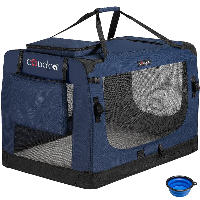 Casaria® Casaria Cadoca Tiertransportbox XXXL 101x69x70cm navyblau – Produktbild 1 von 1