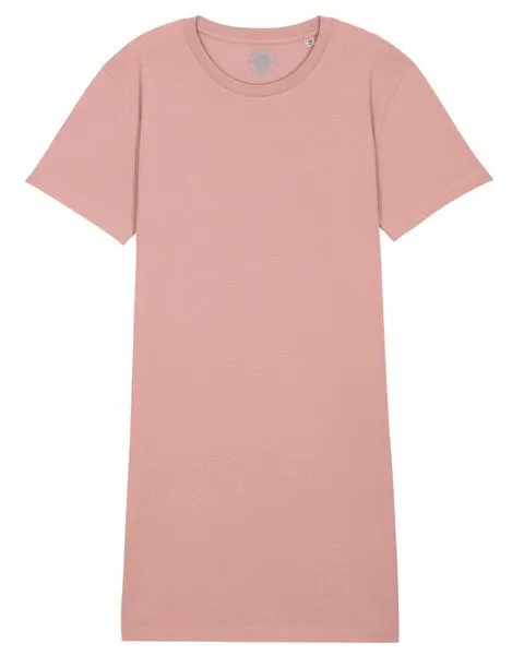 University of Soul University of Soul Damen T-Shirt-Kleid aus Bio-Baumwolle "Susy", Blütenrosa, – Produktbild 1 von 2