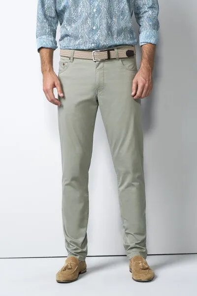 M 5 BY MEYER M 5 BY MEYER Five Pocket im Mikro Print, Grün (salbei), – Produktbild 3 von 6